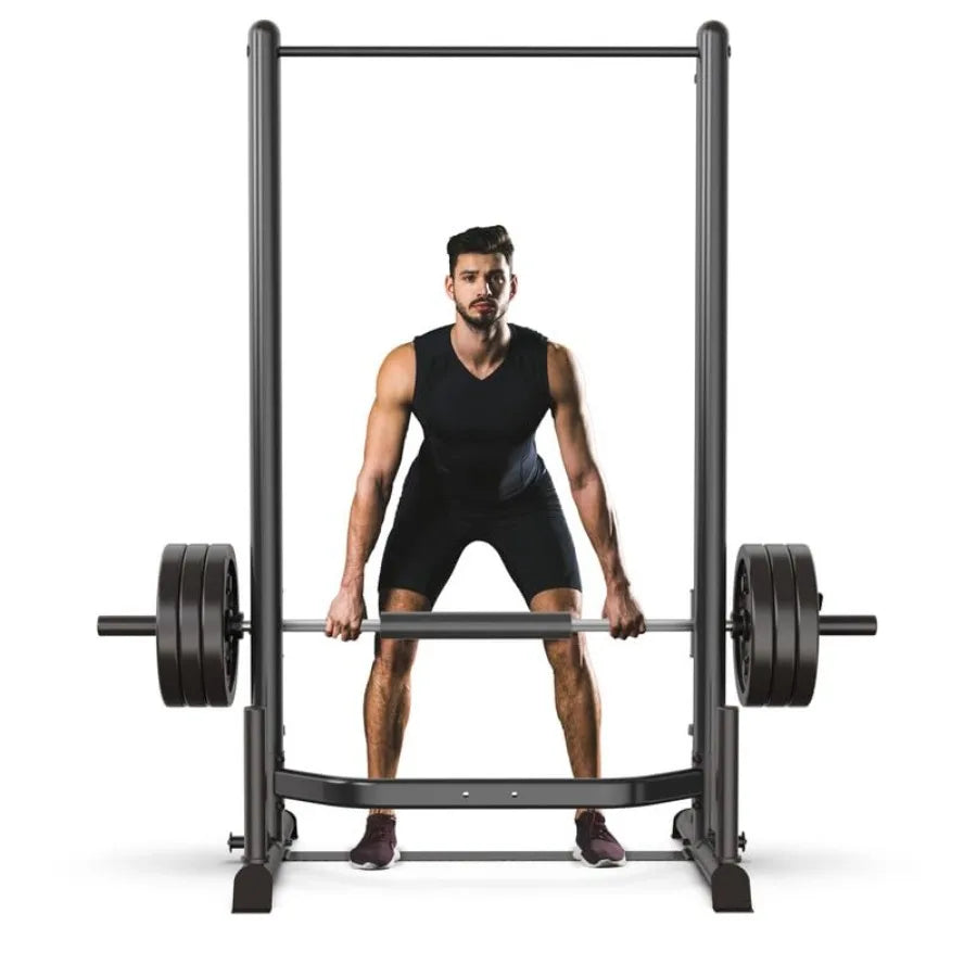 SincMill Squat Rack for Home Gym Bench Press Bar Weight Bench Set Power Rack Machine S1000 Steel Black Durable Heavy-Duty Desig