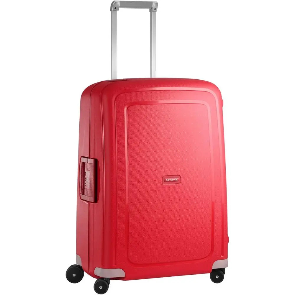 Red Spinner Luggage, Medium Size (69 cm - 79 L), with Spinner Wheels