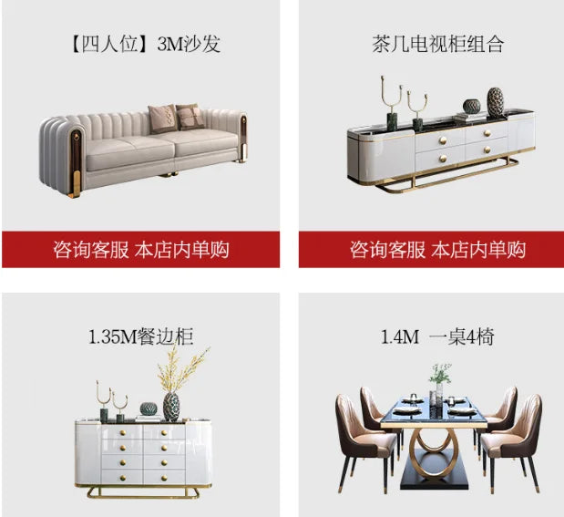 Living Room Leather Sectional Sofa Set Modern Design Convertible L-Shape Sponge Filling Grey Arm Chairs