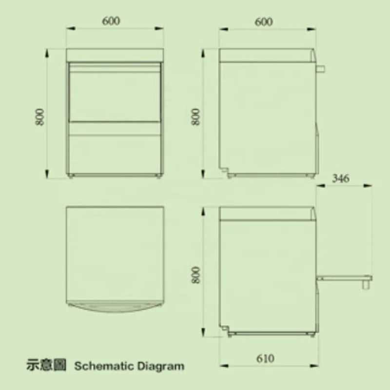 Industrial Dish Washer For Restaurant / Kitchen / Hotel