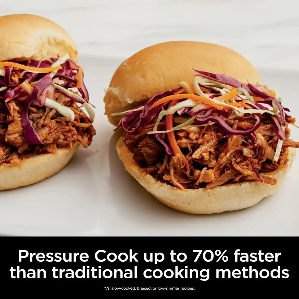 10-in-1 6.5-Qt Multi-Function Pressure Cooker and Air Fryer with TenderCrisp Technology for Family-Sized Meals