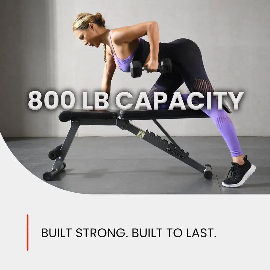 5in1 Weight Bench, Adjustable Foldable for Bench Press, Strength Training and Full Body Workout, Perfect for Dumbbell Sets