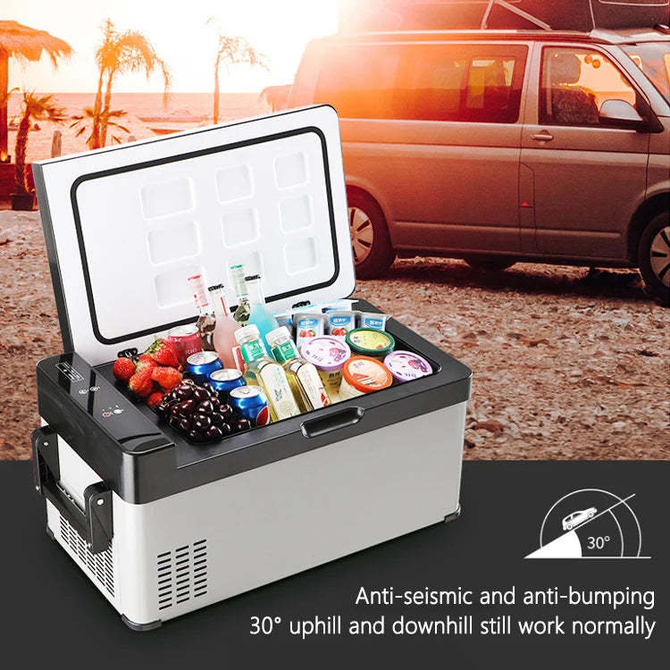 30L Mini Fridge 12/24V RV Fridge Portable Freezer Mobile Compressor Car Cooler For Fruits Drinks Refrigerator