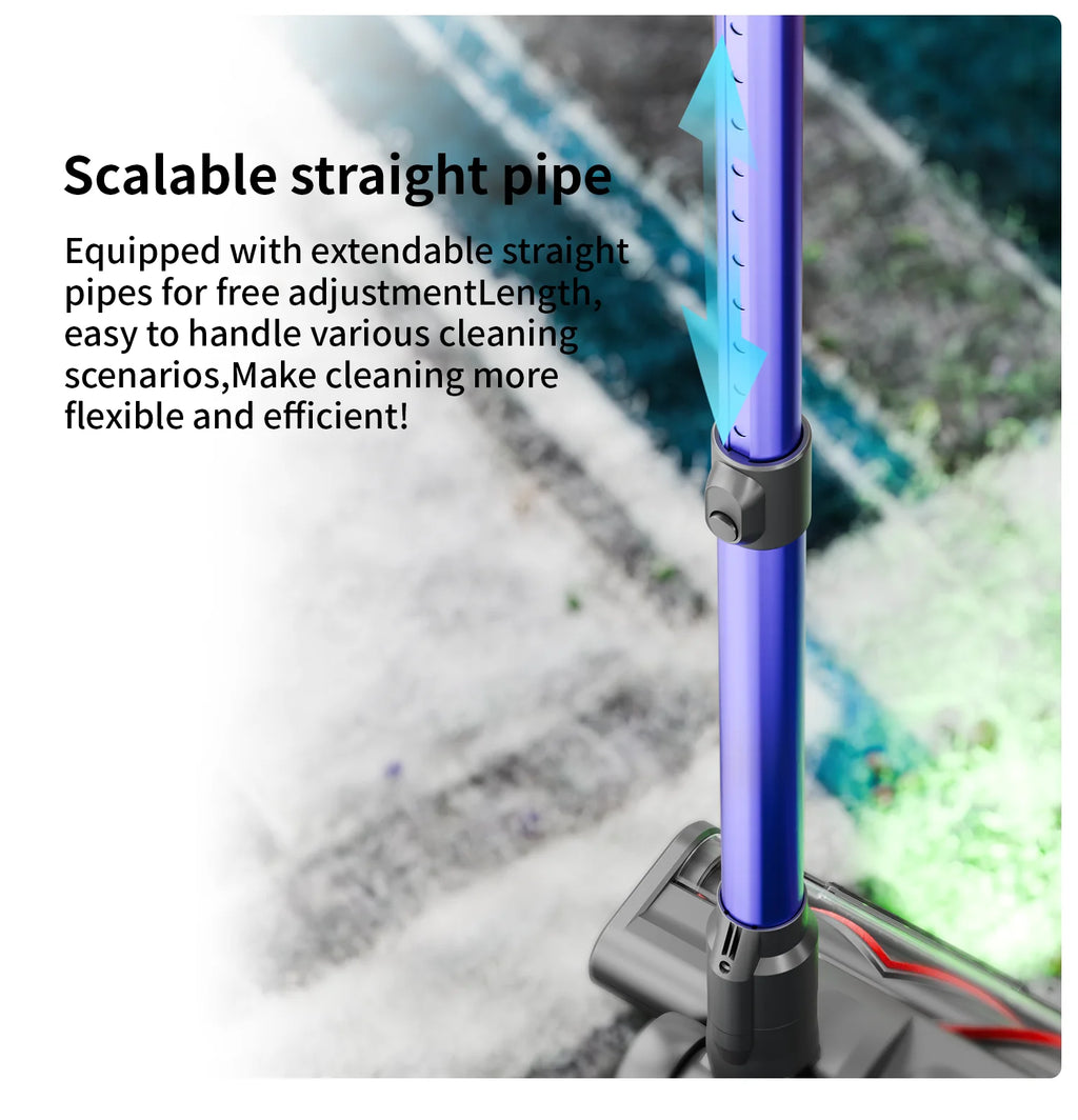 Cordless Vacuum Cleaner, 550W 35KPA Cordless Stick Vacuum Cleaner With Touch Screen, Self-Standing for Home/Pet Hair/Carpets
