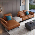 Living Room Leather Soa Small lat Set Combination Home urniture