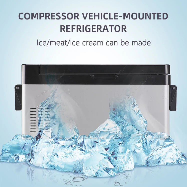 30L Mini Fridge 12/24V RV Fridge Portable Freezer Mobile Compressor Car Cooler For Fruits Drinks Refrigerator
