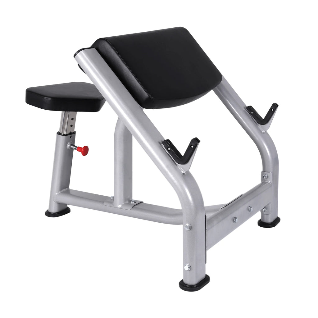New Adjustable Weight Bench for Home Gym Plate Loaded Bicep Curl Machine Bicep and Tricep Workout Equipment Preacher Curl Bench