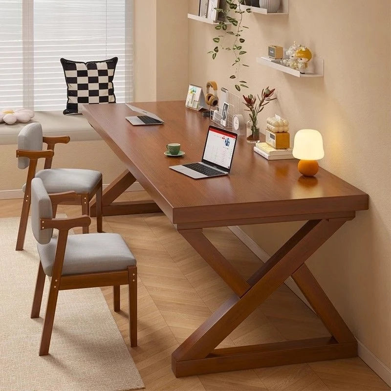 Solid Wood Dining Table, Household Rectangular Dining Table, Living Room Simple and Casual Office Table, Dining Tables