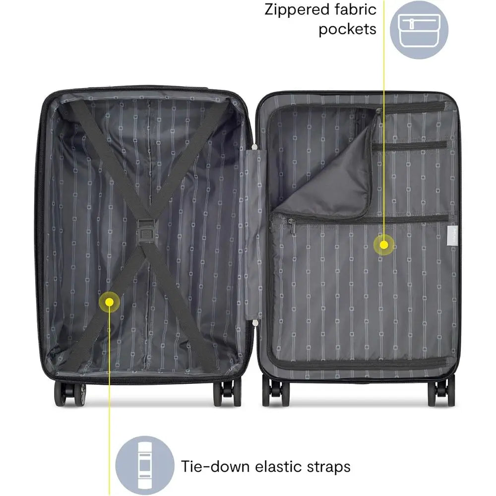 3-Piece Expandable Spinner Luggage Set - 21 Carry-On, 24 Medium, 28 Large, Gold